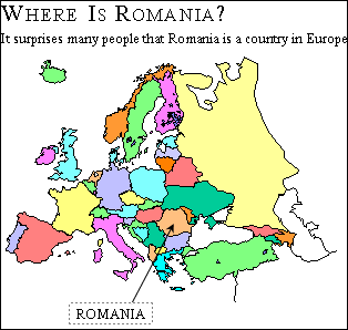 Map of Romania