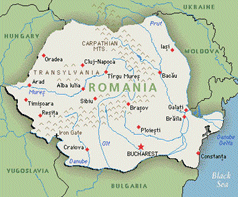 Map of Romania